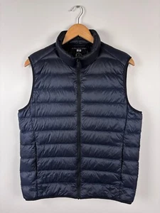 Mens Uniqlo Ultra Light Down Puffer Vest Navy Blue Size M - Picture 1 of 8