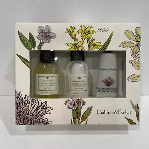 NEW Crabtree & Evelyn Caribbean Island Wild Flower Travel Gift Set 1.7oz - Picture 1 of 4