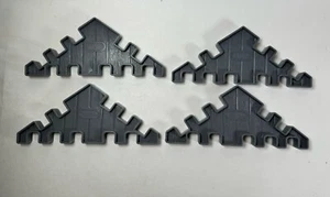 Waffle Blocks Steam Train Replacement Pieces Grey Lot Of 4 Roof Pieces - Picture 1 of 9