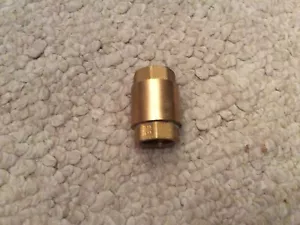1/2" NPT IN-LINE CHECK VALVE BRASS SPRING LOADED - NEW - Picture 1 of 1