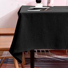 Washable Linen Rectangular Tablecloth Waterproof Oil-Proof Crease-Proof and D...