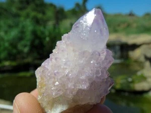 Racimos de cristal de cuarzo espíritu amatista - bolsa de agarre - Imagen 1 de 8
