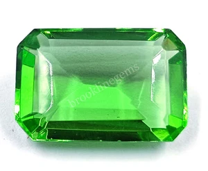 18-20CT EMERALD SHAPE NATURAL GREEN GARNET EGL CERTIFIED LOOSE GEMSTONE 25N - Picture 1 of 9