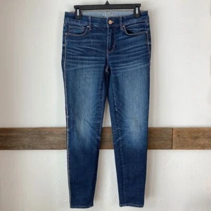 Jeans White House Black Market con ribete dorado ajustados talla 2 - Imagen 1 de 8