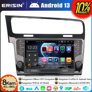 8-Kern Android 13 GPS Autoradio Navi für VW Golf VII/7 MK7 DAB+CarPlay OBD2 64GB - Bild 1 von 21