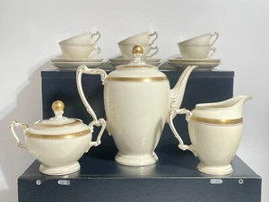 Vintage Service Coffee Empire Porcelain Heinrich &co Selb Bavaria Christine - Picture 1 of 21