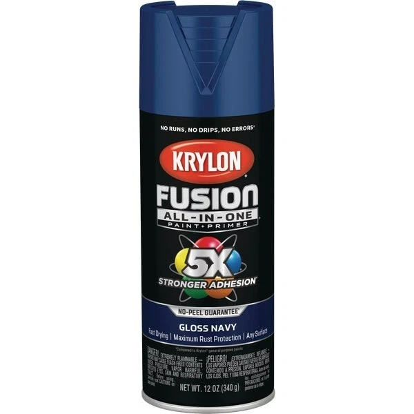 Pintura e imprimación en aerosol brillante todo en uno 6-Krylon Fusion, modelo azul marino: K02714007 Foto 1 de 1