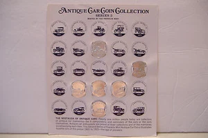 ~SUNOCO ANTIK AUTO MÜNZSAMMLUNG~SERIE 2~6 VON 25 MÜNZEN~MIT HALTER~ - Bild 1 von 5
