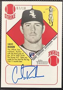 2015 Topps Heritage '51 Auto 7/10 Carlos Rodon #H51A-CR Rookie Auto RC