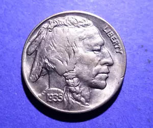 1935 níquel búfalo ch. BU - Imagen 1 de 2