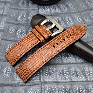 22mm/22mm Eidechsenleder Uhrenarmband maßgeschneidert exotisches Leder minimalistisches Design - Bild 1 von 12