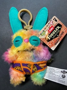 Fuggler Funny Ugly Monster Plush Keyring RABID RABBIT Tie Dye 5” Keychain NEW - Picture 1 of 6