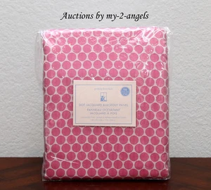 1 Pottery Barn Kids MINI DOT LUXE JACQUARD Blackout Panel 44X96 BRIGHT PINK *NEW - Picture 1 of 1