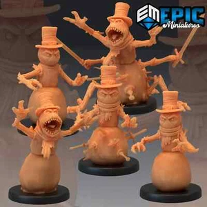 Snowman Miniature DnD, Fantasy, RPG, Tabletop, Handcrafted, Collectible, Model - Picture 1 of 7