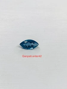 Londres Topacio Azul Facetado Corte Marquesa 12x6 MM 01 Piezas Sueltas Gema - Imagen 1 de 6