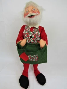VTG 1982 Large 29" Annalee Mr Santa Clause Christmas Cardholder Doll Mobilitee - Picture 1 of 10