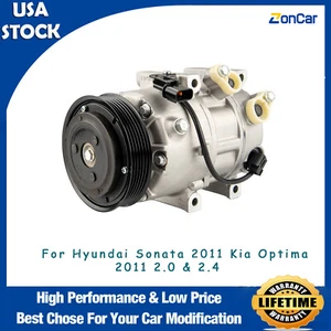 AC Compressor For Hyundai Sonata 2011 Kia Optima 2011 2.0 & 2.4 OEM VS16 CO8317 - Picture 1 of 12