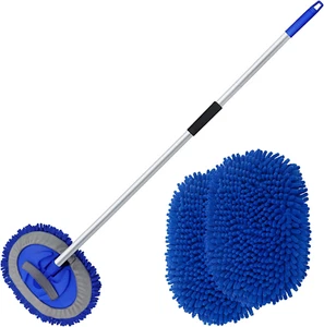 Anngrowy 62" Microfiber Car Wash Brush | Long Handle | Car Cleaning Supplies Kit - Picture 1 of 8