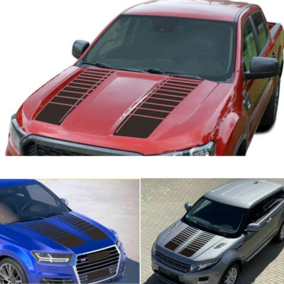 Vinilo Negro Rayas Calcomanía Gráfica Adhesivo Para Carrocería Coche Camión Accesorios  Foto 1 de 4