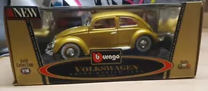 VOLKSWAGEN KAFER BEETLE BURAGO 1/18 COME NUOVO RARO NO POLISTIL JOUEF SOLIDO - Foto 1 di 9