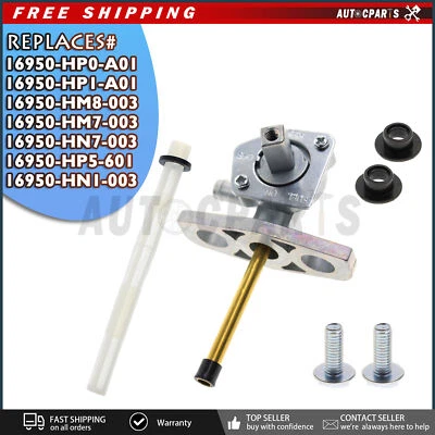 16950-HN7-003 Fuel Tank Petcock Valve ASSY On Off  97-17 For Honda Recon TRX250  - Image 1 of 4