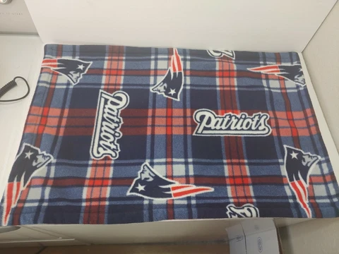 NFL Football New England Patriots Flannel Fleece Thick Pillowcase Bedding Cover