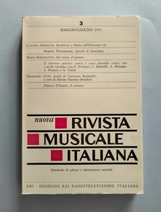 Nuova Rivista Musicale Italiana n° 3 Maggio/ Giugno 1971 - Foto 1 di 2