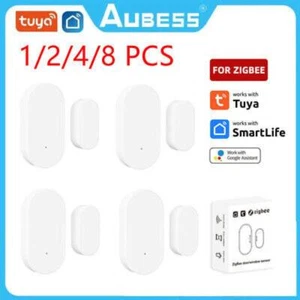 1-8PCS Tuya Zigbee Smart Door Window Sensor Smart Security Alarm for Google - Picture 1 of 12