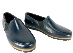 BAY AREA TRADERS Womens Slip-On Rain Shoes US 8 M Jewel Dark Blue Elastic Pieces - Picture 1 of 6