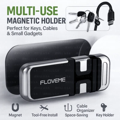 Sujetador Sostenedor Magnetico de Telefono Celular Soporte Para Auto Casa Pared - Image 1 of 4