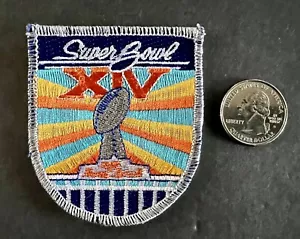 NFL SUPER BOWL XIV 14 AUTHENTIC 3” PATCH - 1980 Rose Bowl - Steelers Vs Rams - Picture 1 of 1