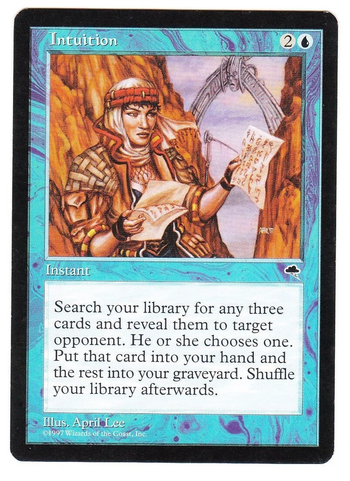 MTG Intuition English TE Tempest MT/NM - Image 1 of 4