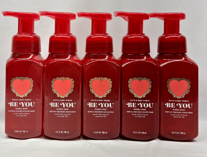 Jabón de manos espumoso suave BE YOU Bubbly Rose baño y cuerpo funciona 8,75 fl oz Foto 1 de 1