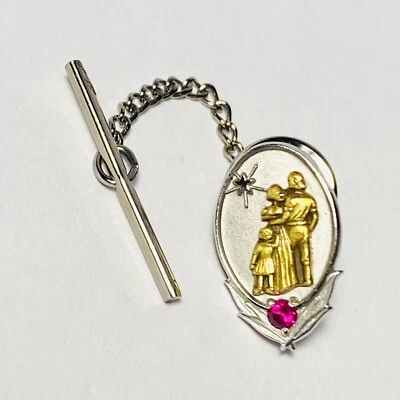 O. C. Tanner 10K Two Tone Gold Family Looking Towards Star Tie Tack Pin 2.5g - Image 1 of 4