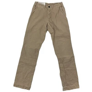Billy Reid Wynn Chino Hose Herren 28x32 hellbraun beige gerade Republic Twill Etikett 31 - Bild 1 von 9