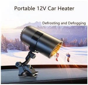 Tragbare 12V Autoheizung, 150W Defroster Scheibenheizung Auto Demister + Halterung - Bild 1 von 9