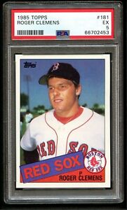 1985 Topps ROGER CLEMENS ROOKIE #181 PSA 5 EX - Excellent Centering!