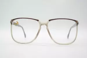 Vintage Stepper SI 102 Braun Transparent Eckig Brille Brillengestell NOS - Bild 1 von 6