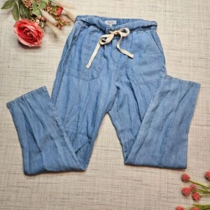 Rails Graham Chambray pantaloni con coulisse casual medi vintage lounge XS - Foto 1 di 6