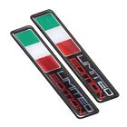 2x Sticker 3D PVC Car Machine Motorcycle Flag Italian Tricolor Limited Edition