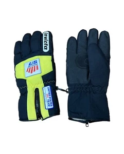 Invicta U.S. Ski Team Gloves Black Yellow Size 9.5” MM - Imagen 1 de 6