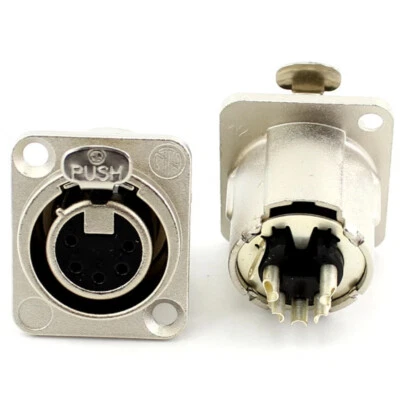 1pcs NEUTRIK 5 Pin XLR DMX Male Female Socket NC5MD-LX NC5FD-LX Audio Connector - Image 1 of 4