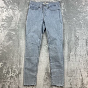 Levi's 311 Shaping Skinny Jeans Women's Size 27 Light Blue Distressed Hem 27x30 - Picture 1 of 9