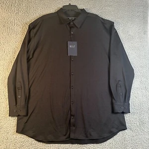 BYLT Shirt Men’s 3XL Black Button Down Executive Fit Long Sleeve Stretch NWT - Picture 1 of 10
