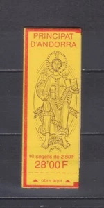 1993 ANDORRA FRANCESA CARNET DE 10 SELLOS YVERT # 5 BOOKLET NO ABIERTO - Imagen 1 de 1