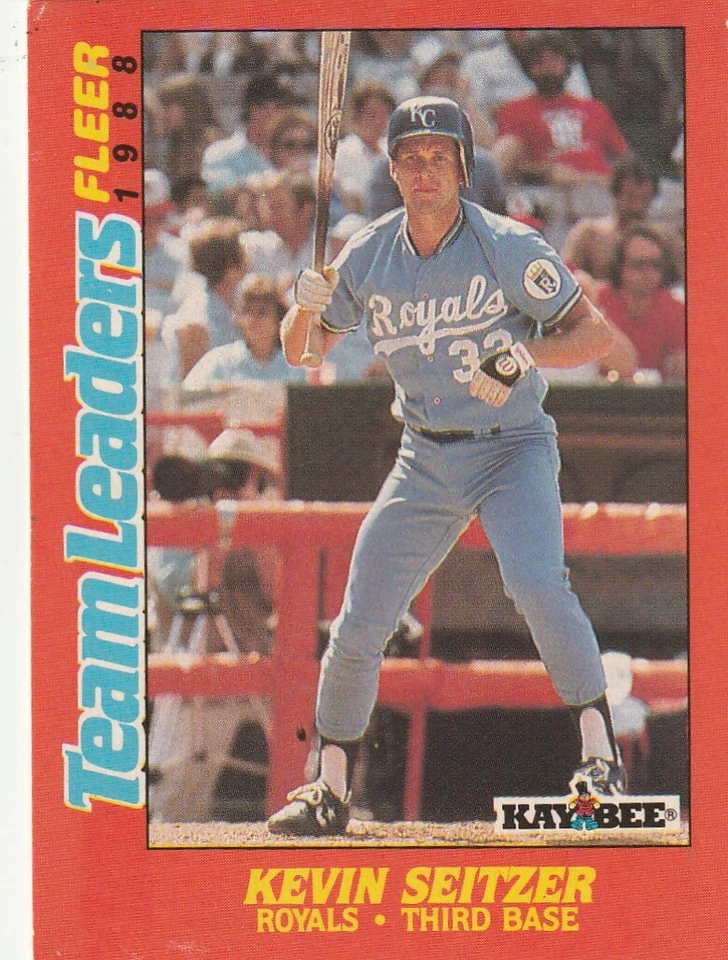 FREE SHIPPING-MINT TO NRMINT-1988 Fleer Team Leaders #36 Kevin Seitzer  ROYALS - Image 1 of 1