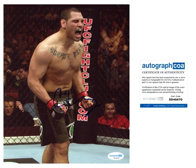 Foto firmada por Caín Velásquez "UFC" 8x10 h CAMPEÓN UFC autografiada certificado de autenticidad ACOA Foto 1 de 4