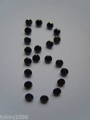 2.5mm Black Cubic Zirconia Stones 10 For £1.20p • 1.20£