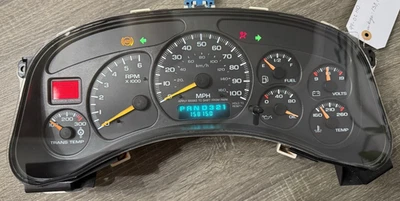 Cuadro de instrumentos Silverado Sierra Tahoe Yukon 1999-2002 tablero suburbano Foto 1 de 4