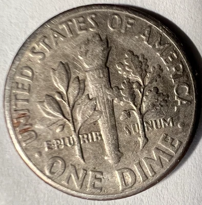 Dime Error U In Pluribs Missing 1974 D Roosevelt Double Die Reverse States+ RARE - Image 1 of 4